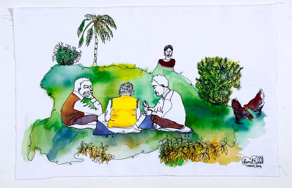 Harriet Riddell 'India Book' InStitchYou, A Journey around India with a Sewing Machine making Art on the streets
