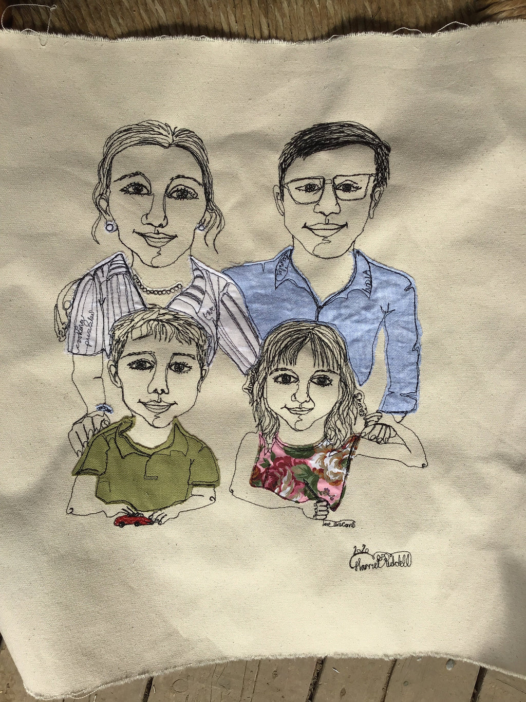 Online Live Stitch Portrait (4 people)