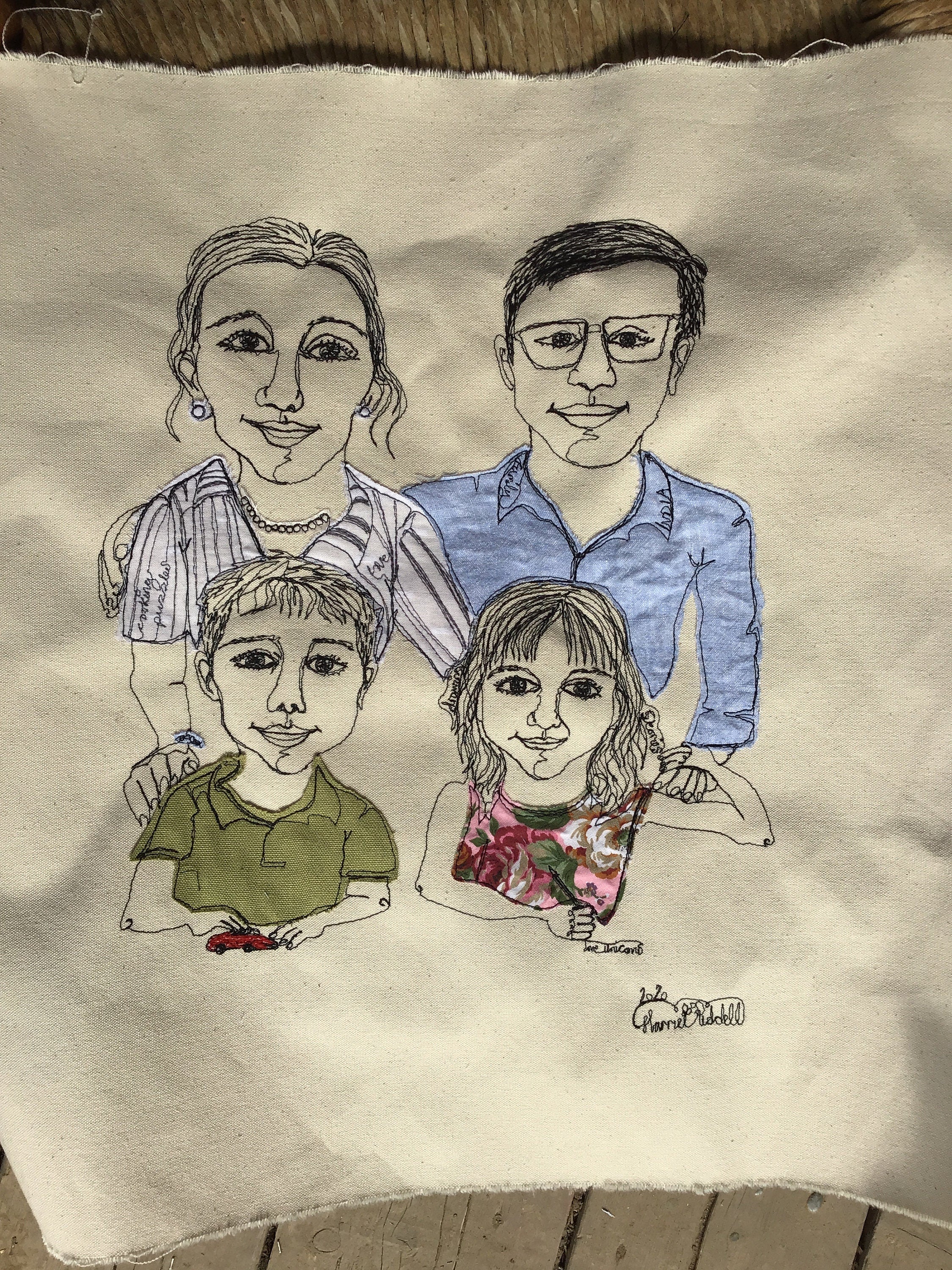 Online Live Stitch Portrait (4 people)