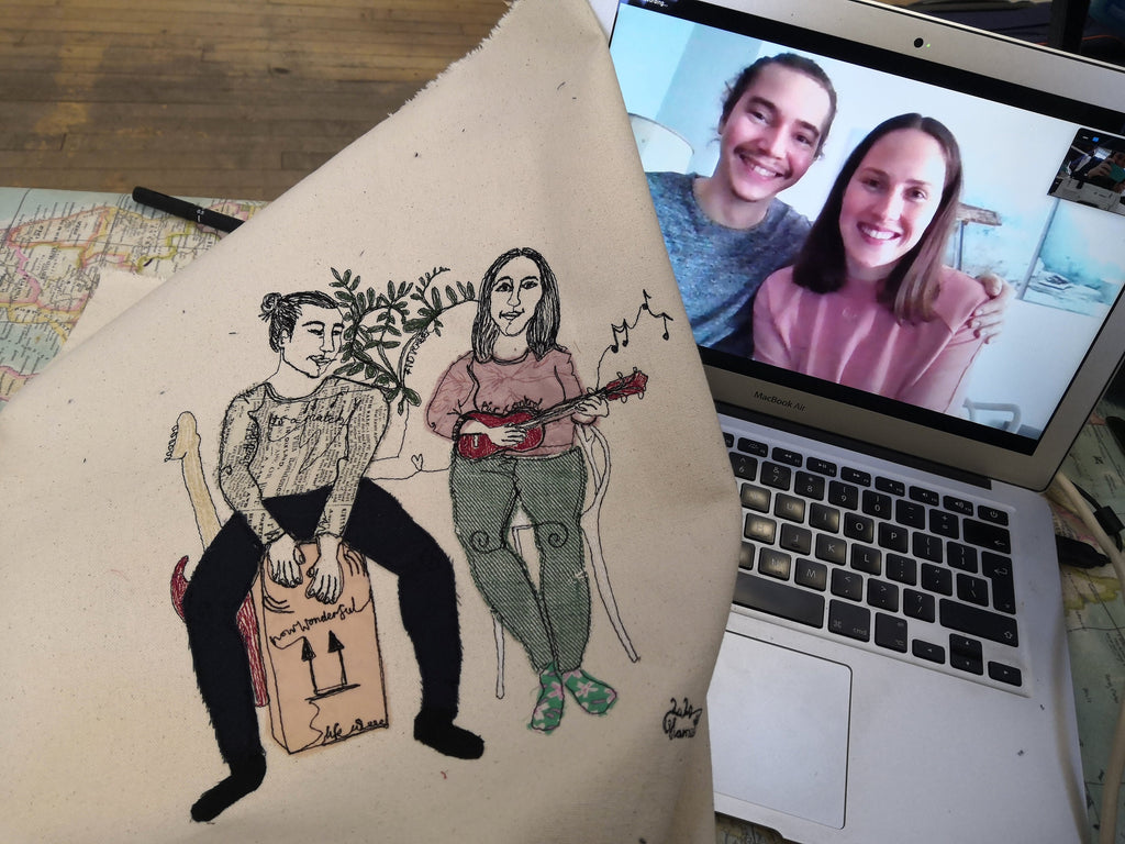 Online Live Stitch Portrait (2 people)