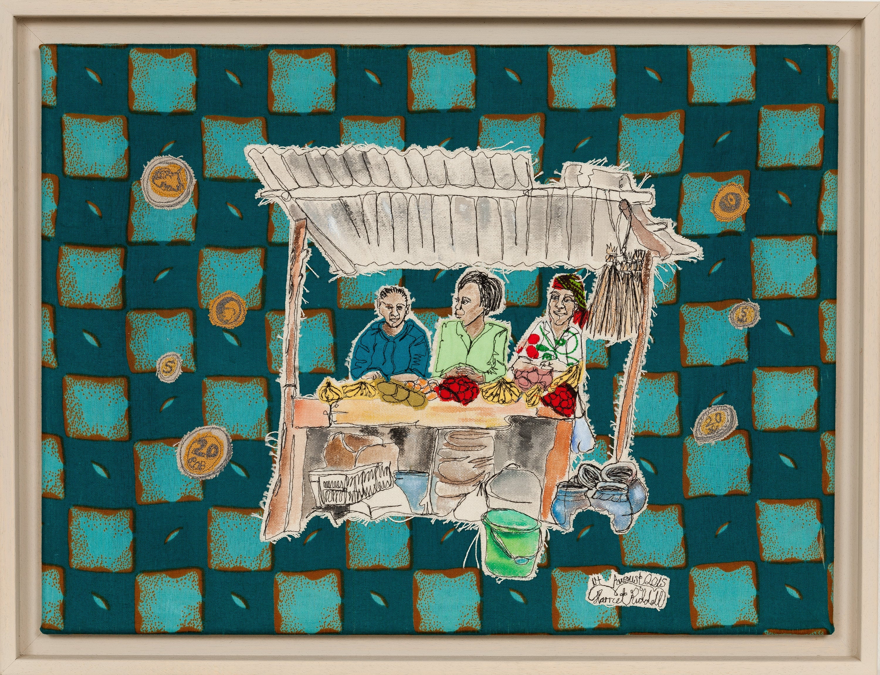 Fruit and Veg Ladies. Nairobi Kenya. Original Artwork..