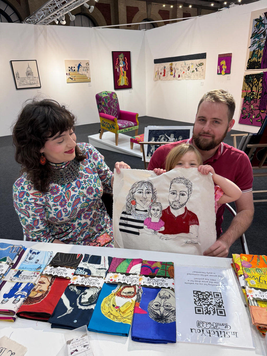 Online Live Stitch Portrait (3 people)