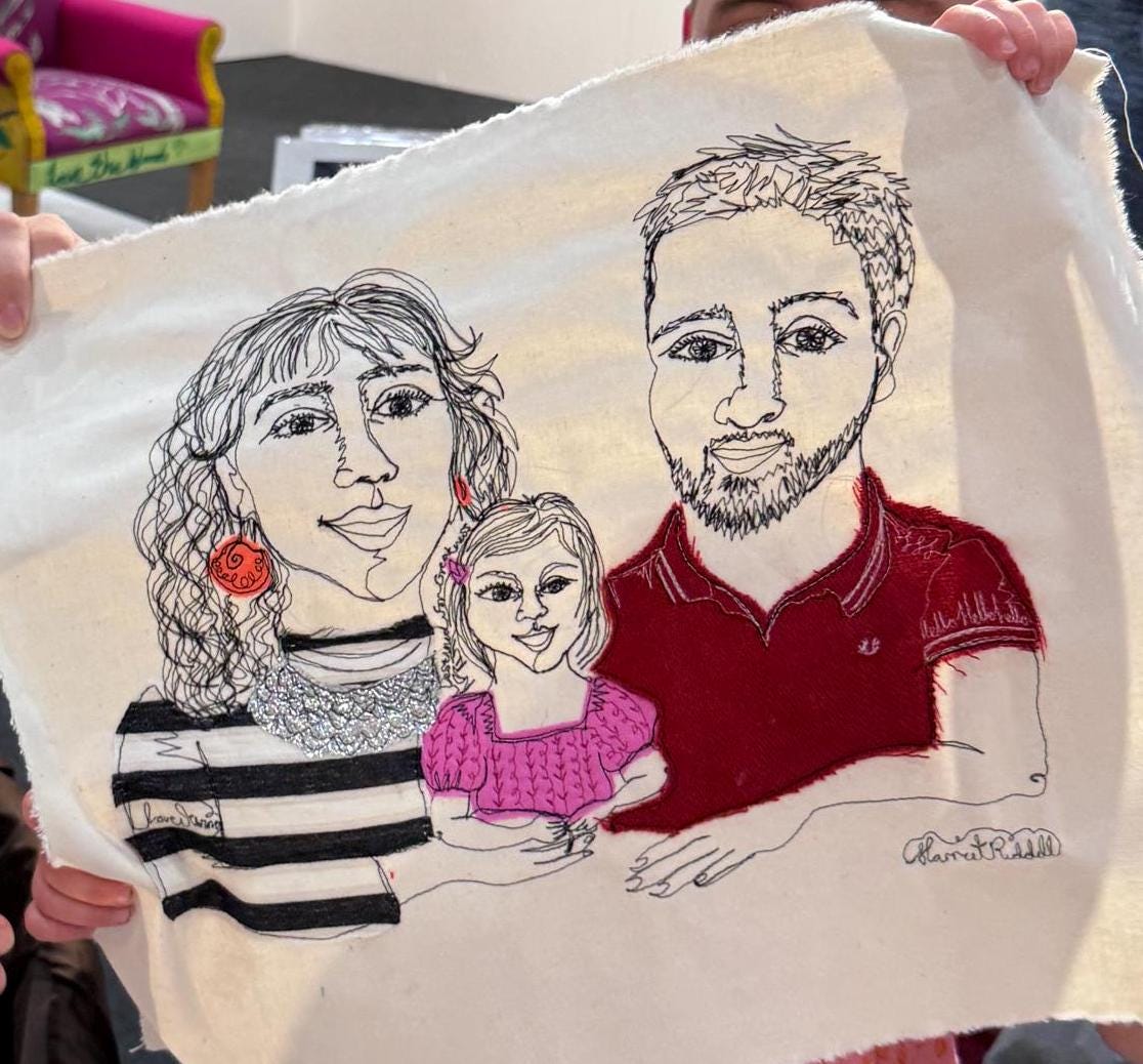 Online Live Stitch Portrait (3 people)