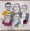 Online Live Stitch Portrait (5 people)