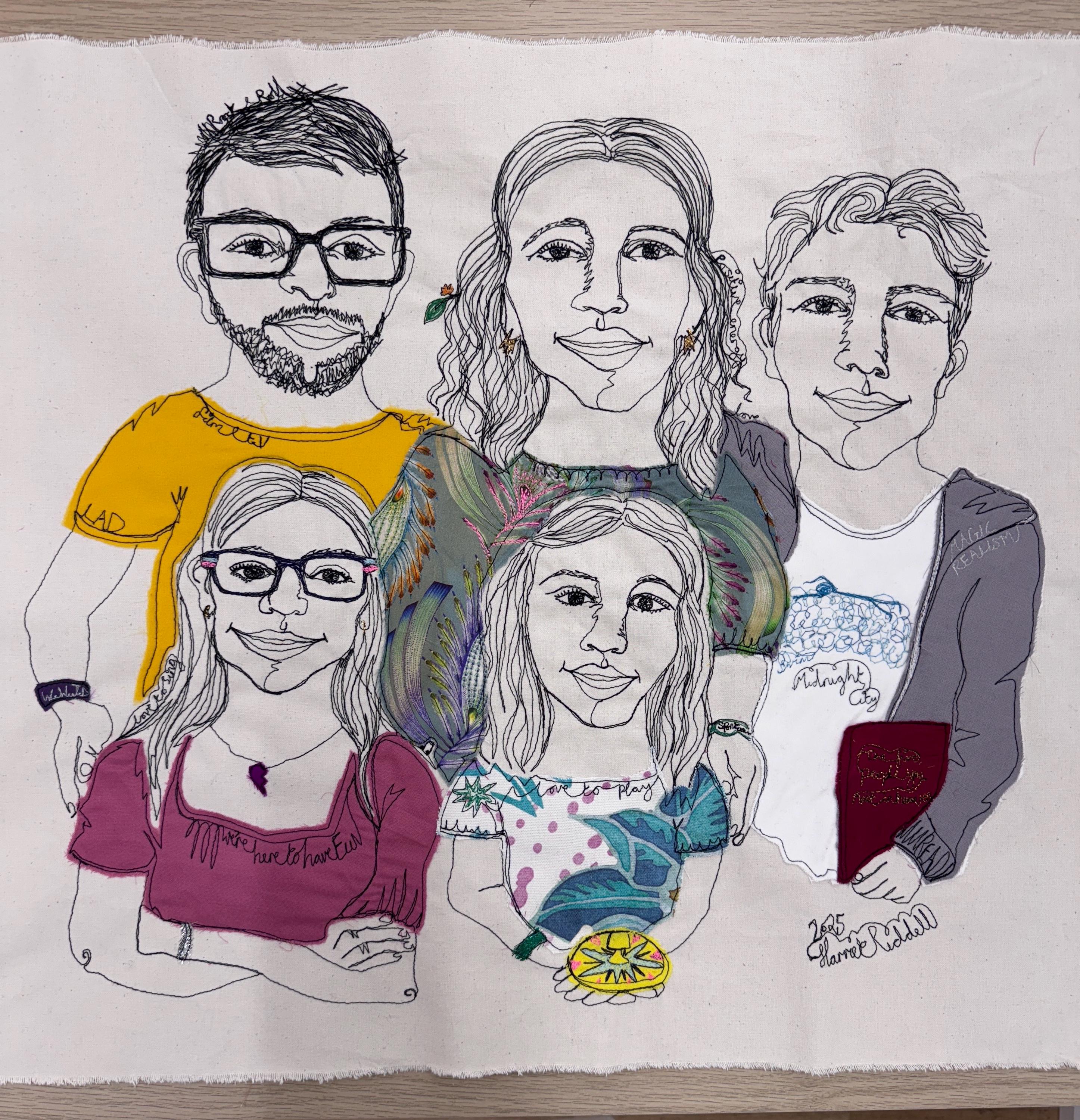 Online Live Stitch Portrait (5 people)