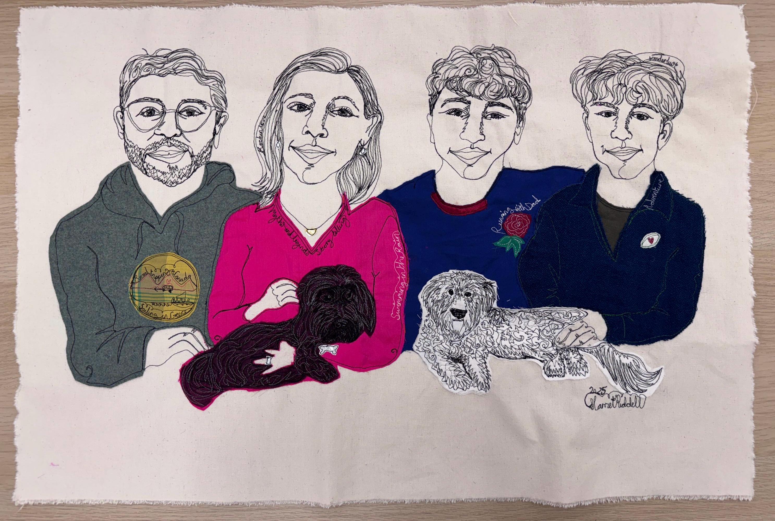 Online Live Stitch Portrait (5 people)